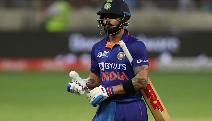 India´s Virat Kohli leaves the field after being dismissed during the Asia Cup Twenty20 international cricket Group A match between India and Pakistan at the Dubai International Cricket Stadium in Dubai on August 28, 2022. — AFP/File