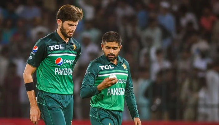 Shaheen Shah Afridi (L) and Babar Azam — PCB