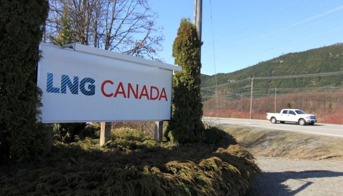 The entrance to Shells LNG Canada project site is shown in Kitimat in northwestern British Columbia on April 12, 2014. — Reuters