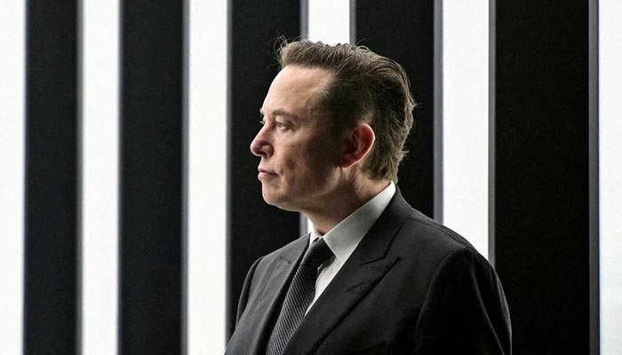 Elon Musk attends the opening ceremony of the new Tesla Gigafactory for electric cars in Gruenheide, Germany, March 22, 2022. — Reuters