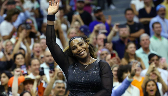 Serena Williams of the US acknowledges the crowd after winning her second-round match against Estonias Anett Kontaveit in Flushing Meadows, New York, United States on August 31, 2022 . — Reuters