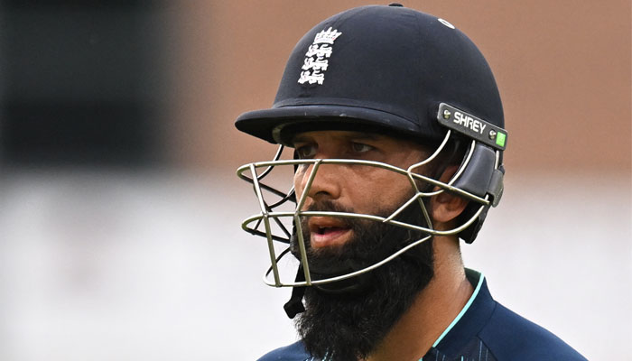 Englands Moeen Ali reacts as he leaves the pitch after being dismissed during first One Day International (ODI) between England and South Africa at the Riverside cricket ground in Durham, north-east England on July 19, 2022. — AFP/File
