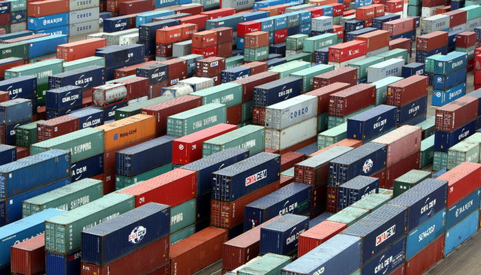 Containers seen at a shipping port in this undated photo. — Reuters/File