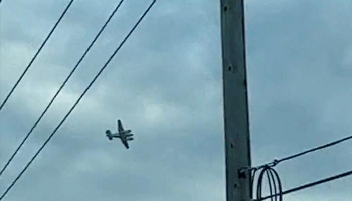 A pilot circles his King Air plane around Tupelo, Mississippi, US, September 3, 2022. — Reuters