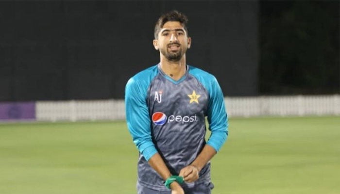 Shahnawaz Dahani during a training session in UAE at the 2021 T20 World Cup. — Instagram