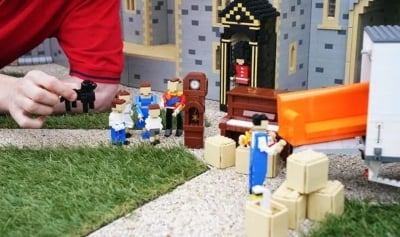 Legoland Windsor welcomed William and Kate with a new royal display made from Lego