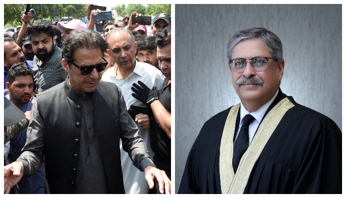 PTI Chairman Imran Khan (left) andIslamabad High Court (IHC)Chief Justice Athar Minallah. — Reuters/IHC website