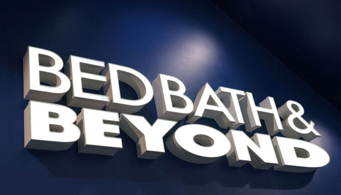 Signage is seen at a Bed Bath & Beyond store in Manhattan, New York City, U.S., June 29, 2022. &mdash; Reuters