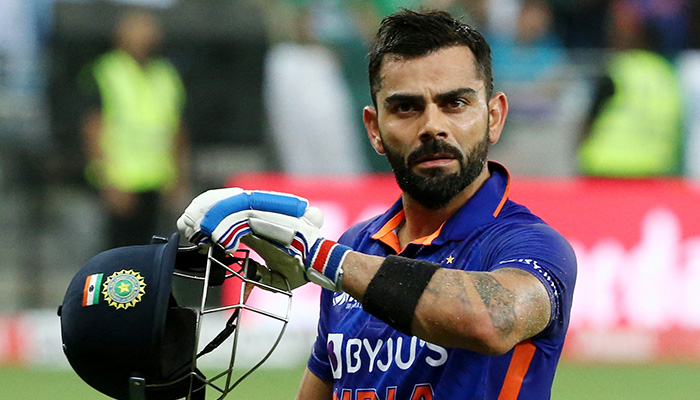 Kriket - Piala Asia - India v Pakistan - Stadion Internasional Dubai, Dubai, Uni Emirat Arab - 4 September 2022, Indias Virat Kohli.  — Reuters