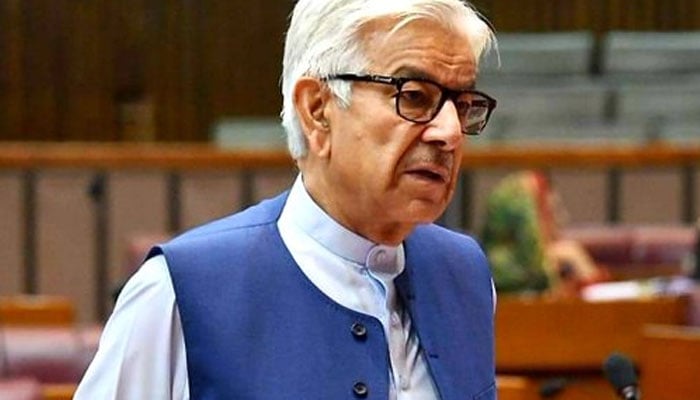 Federal Defence Minister Khawaja Asif. Twitter