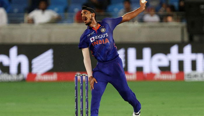 Arshdeep Singh of India bowls against Hong Kong batters in an Asia Cup fixture. — Reuters/File