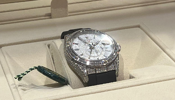 A watch that was gifted toPrime Minister Shehbaz Sharif by a foreign leader. — Twitter/PML-N
