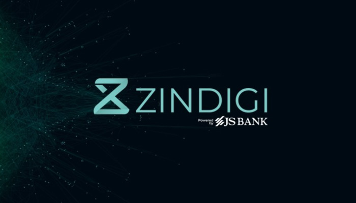 The logo of Zindigi app, which is powered by JS bank. — Zindigi