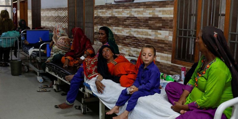 Pregnant women who became flood victims wait for treatment in a hospital, following rains and floods during the monsoon season in Sehwan, Pakistan September 7, 2022. — Reuters