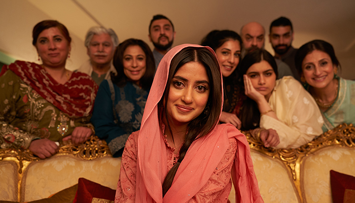 Pakistani actor Sajal Aly (centre) can be seen in a still shot from the movie What’s Love Got to Do with It?. — Photo by author