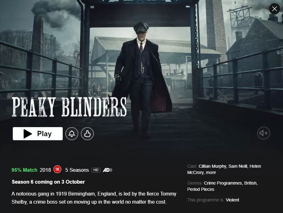 'Peaky Blinders' season 6: release date on Netflix announced