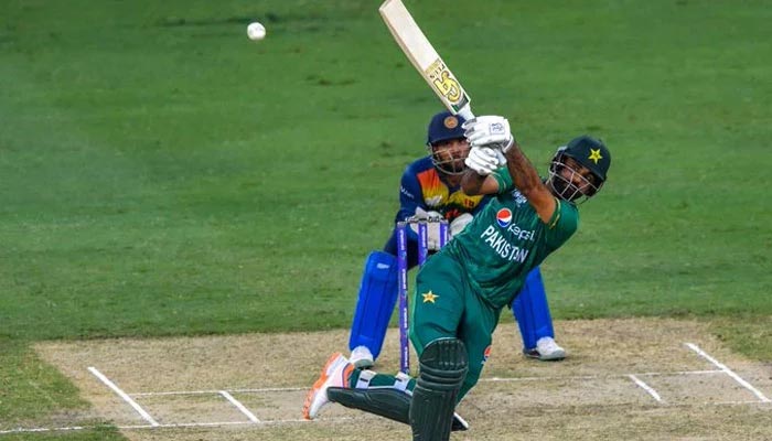 Pakistan player batting against Sri Lanka. — ICC