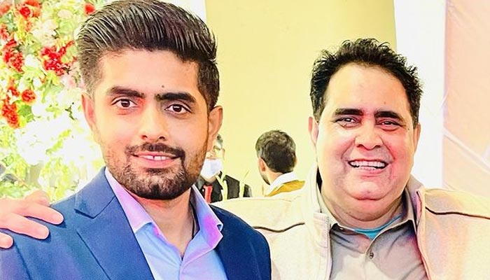 Pakistan skipper Babar Azam and his father Azam Siddiqui. — Instagram