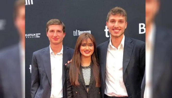 Sajal Ali spotted with Imran Khan sons at International Film Festival Toronto, picture goes viral