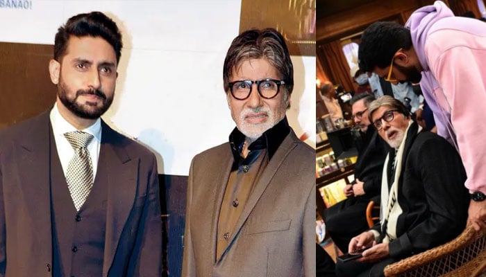 Klik Abhishek Bachchan dengan Big B memberikan tujuan ayah-anak: Foto