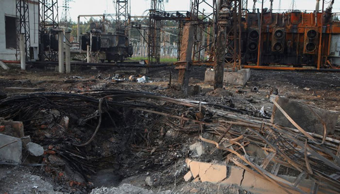 A view shows a compound of a power substation heavily damaged by a recent Russian missile strike, as Russias attack on Ukraine continues, in Kharkiv, Ukraine September 12, 2022. — Reuters