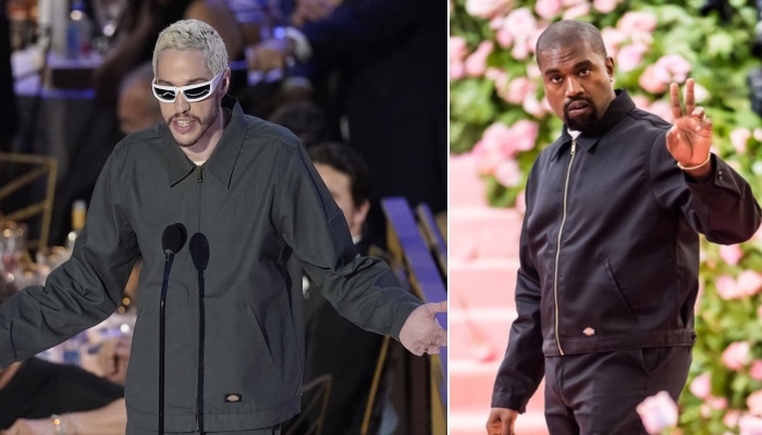Pete Davidson takes a jibe at Kanye West in first major appearance since Kim Kardashian split