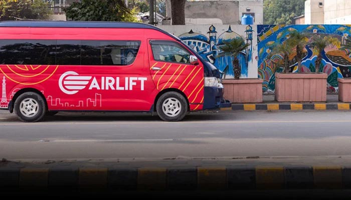 In this undated photo, an Airlift Technologies Pvt vehicle is pictured in Lahore. —  Airlift Tech