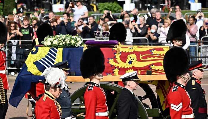 Gun carriage that carried Queens coffin to Westminster Abbey has rich history