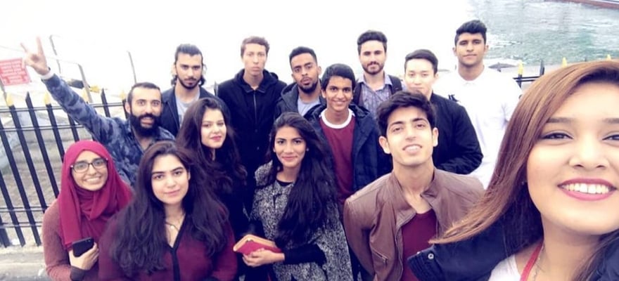 Group of Pakistani and other international students in Istanbul. — Photo by author