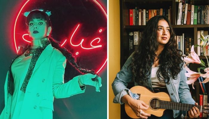 Pakistani singer-songwriter Rutaba Yakub (l) and Indian artist Abhilasha Sinha. — Instagram, Roots and Leisure