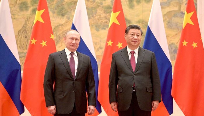 Russian President Vladimir Putin with President of China Xi Jinping prior to the Russian-Chinese talks. —en.kremlin.ru