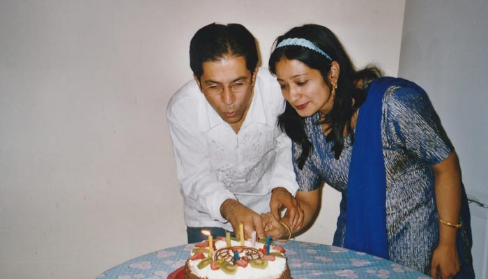 Late Dr Imran Farooq and his widow Shumaila Imran Farooq. — Provided by the reporter