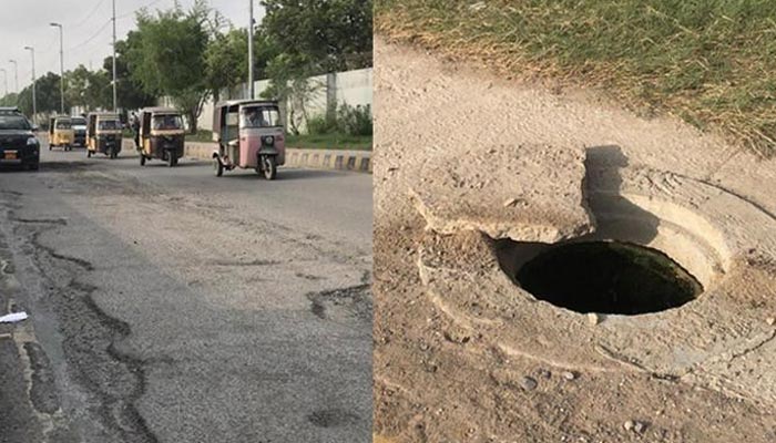 An image of the road conditions near the National Stadium. — Photo by author