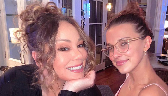 Mariah Carey relives 25 year old single with Millie Bobby Brown