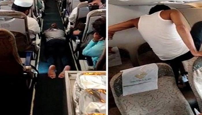 WATCH: Pakistani traveller deported from Dubai for vandalising plane mid-air