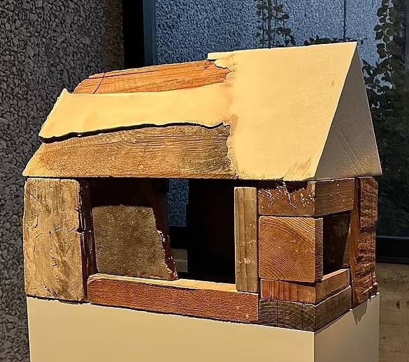 miniature house-shaped structure
