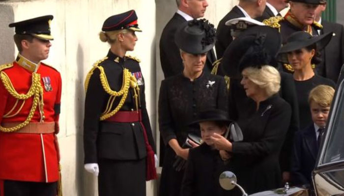 Angry Camilla asks Kate Middleton to take Charlotte away at Queen funeral