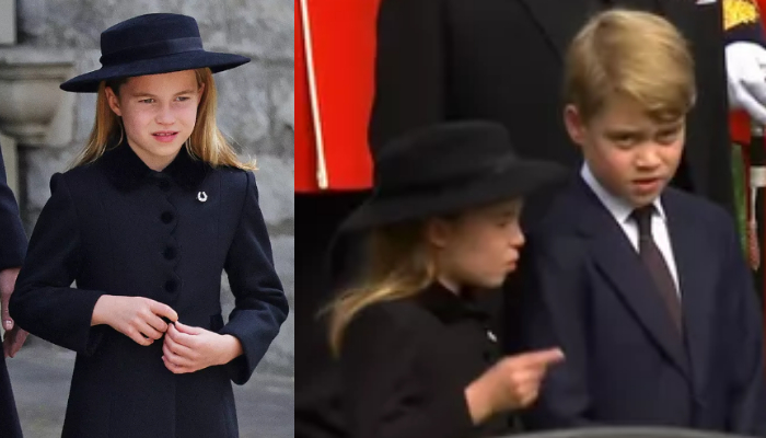 Princess Charlottes orders to Prince George at Queens funeral go viral: WATCH