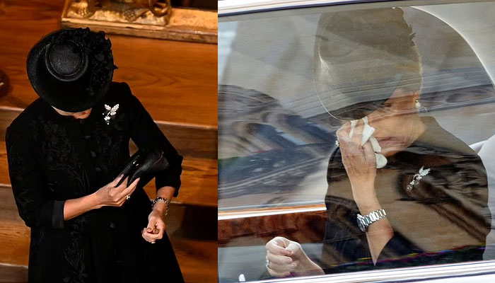 Meghan Markle was ‘only royal’ to cry at Queen’s funeral: fans spark backlash