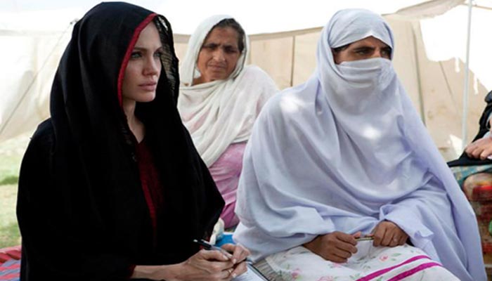 UNHCR Goodwill Ambassador Angelina Jolie. — Twitter/@PTVNewsOfficial