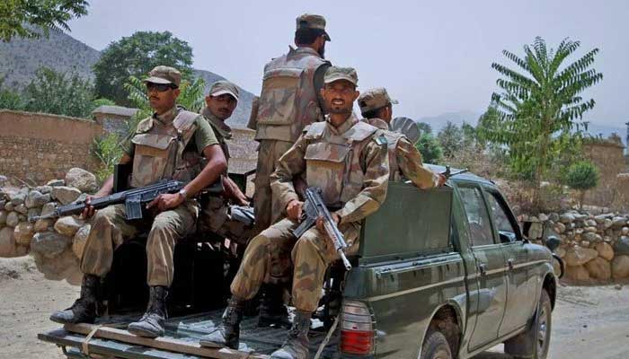 Security forces personnel patrolling an area. — Reuters/File