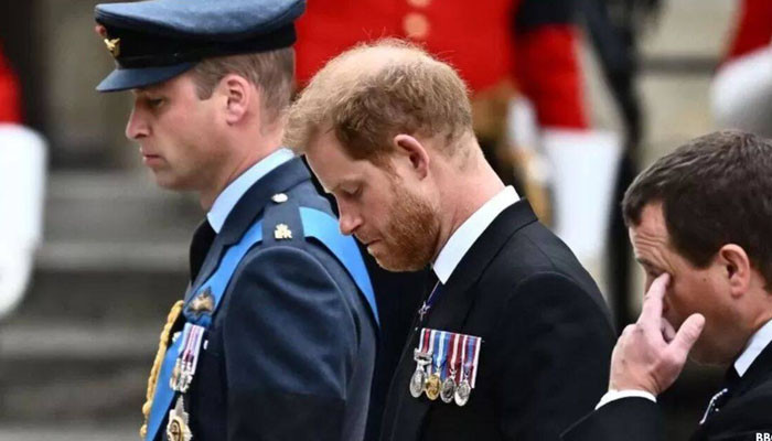 Las ‘expresiones lamentables’ del Príncipe Harry en el funeral de la Reina alimentan las especulaciones