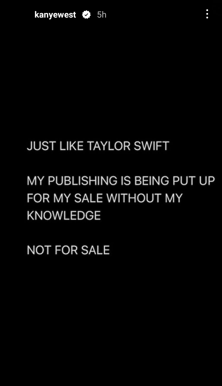 Kanye West compares his situation with Taylor Swifts