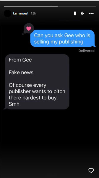 کینی ویسٹ نے کیٹلاگ کے مطالبات پر جواب دیا: 'میں فروخت کے لیے نہیں ہوں!'
