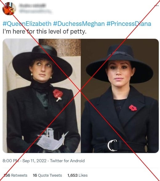 Meghan Markle photo spreads out of context after the queens' deaths