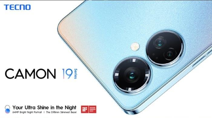 TECNO Launched Camon 19 Pro in Pakistan with 64MP Bright Night Portrait camera, RGBW Technology and 0.98mm Slimmest Bezel