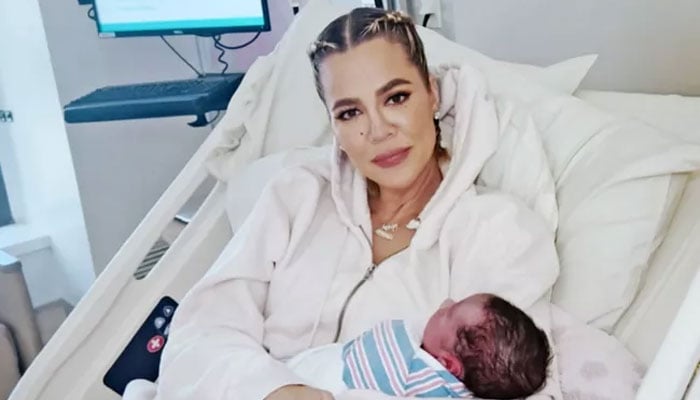 Khloe Kardashian sparks controversy with pics in hospital bed with newborn son