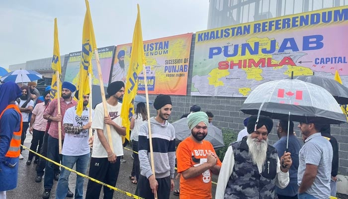 Ribuan Sikh keluar untuk Referendum Khalistan.  — Foto oleh penulis