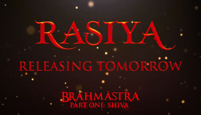 Brahmastra': much-awaited song 'Rasiya' to release on September 24