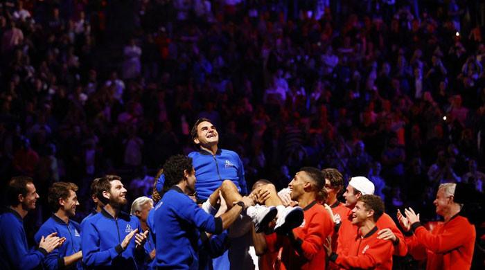 WATCH: Tears flow as curtain comes down on Federer's glittering career